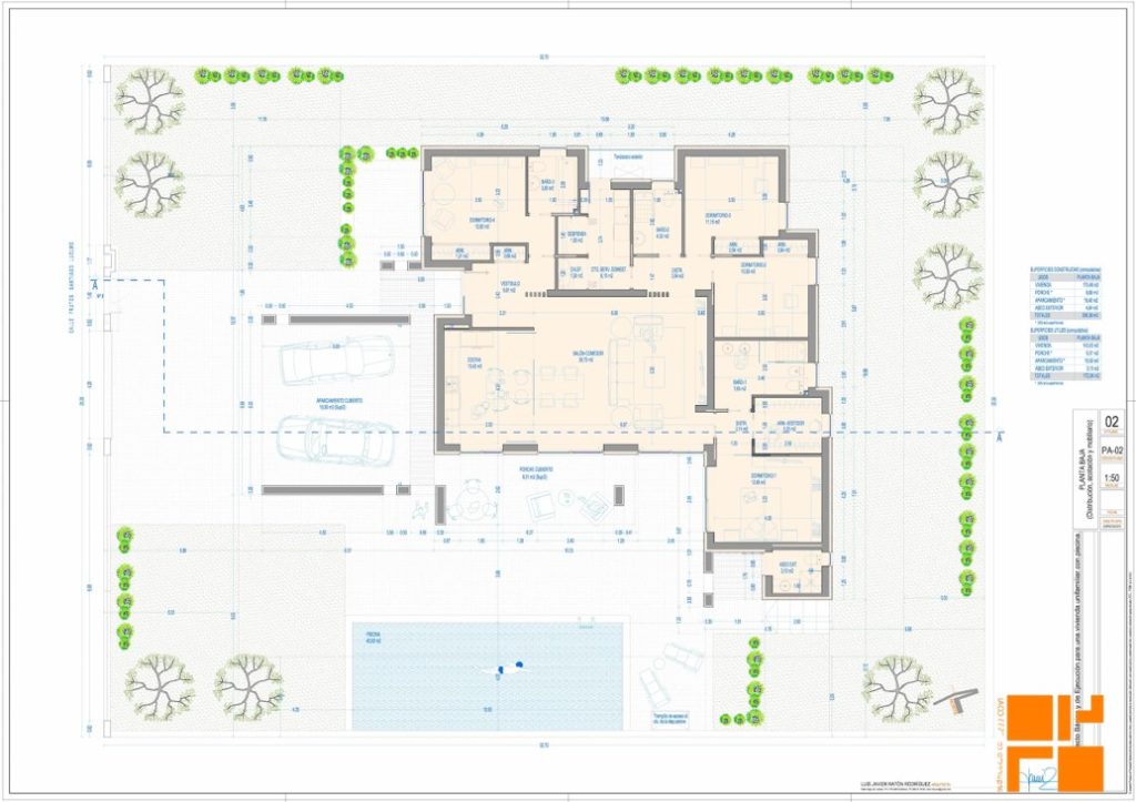 Planos arquitectura - edificación de viviendas